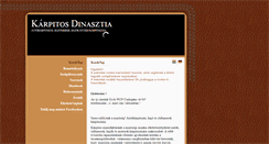 Desktop Screenshot of karpitosdinasztia.hu