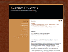 Tablet Screenshot of karpitosdinasztia.hu